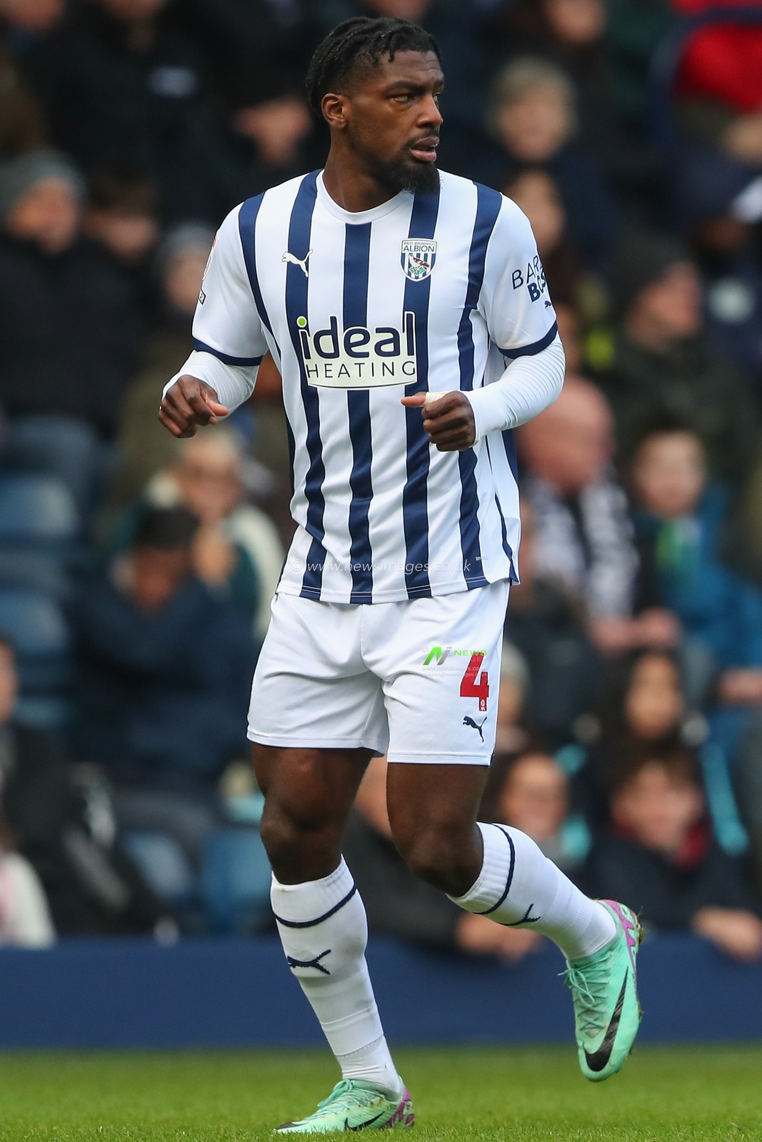 Cedric Kipre #4 of West Browmich Albion during the Sky Bet Championship match West Bromwich Albion vs Stoke City at The Hawthorns, West Bromwich, United Kingdom, 17th December 2023

(Photo by Gareth Evans/News Images)