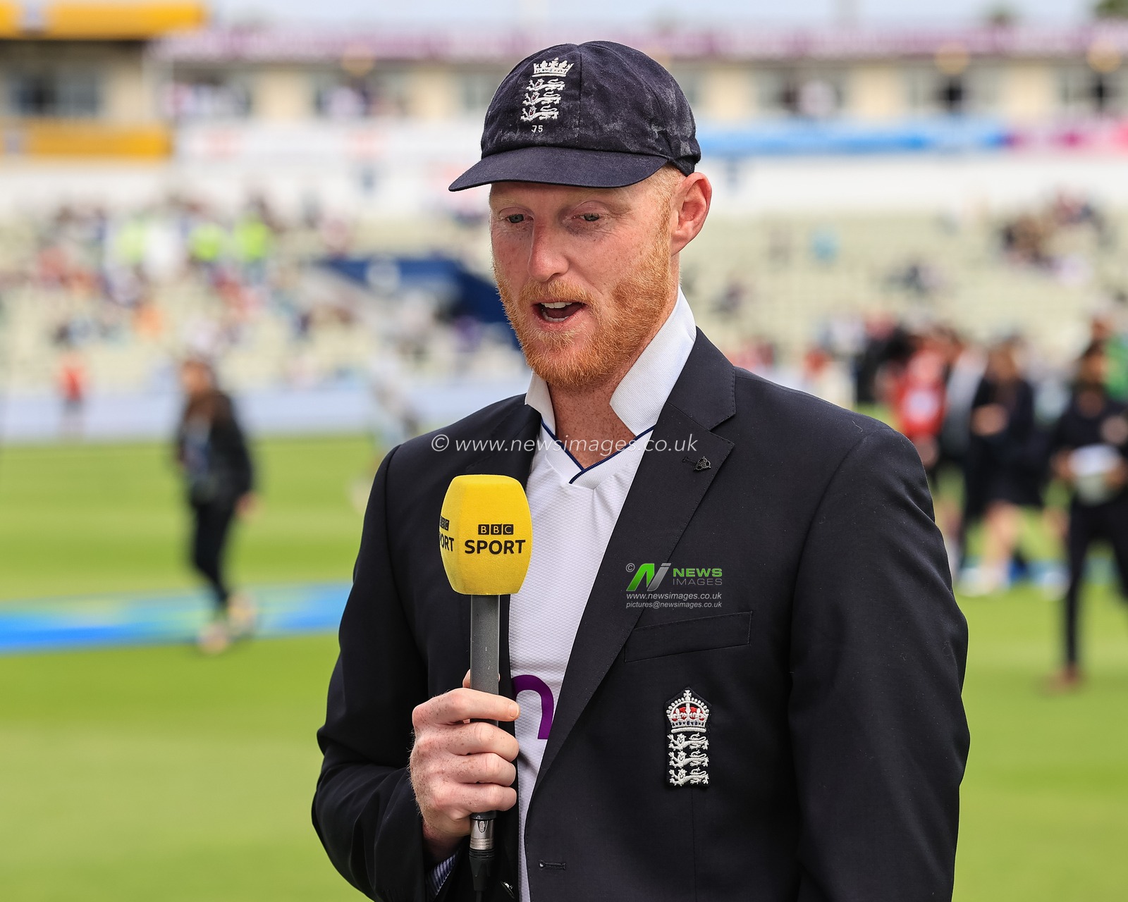 Ben Stokes of England speaks to BBC Sport ahead of the game