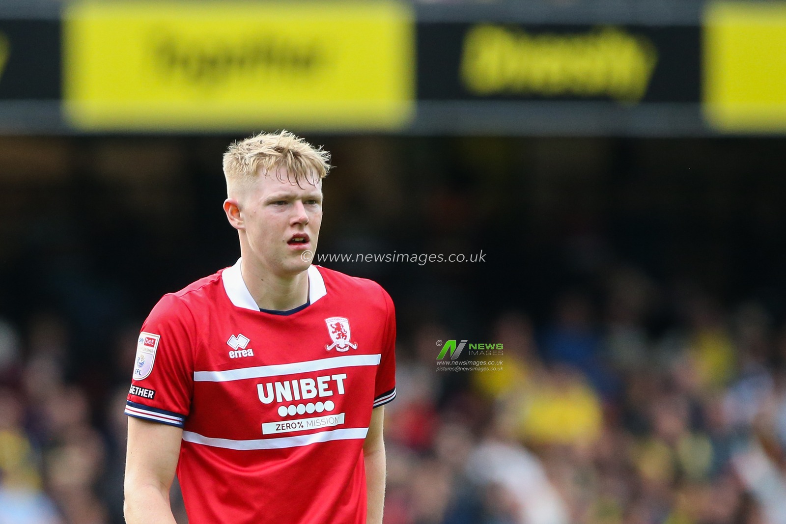 Josh Coburn #19 of Middlesbrough during the Sky Bet Championship match Watford vs Middlesbrough at Vicarage Road, Watford, United Kingdom, 30th September 2023

(Photo by Arron Gent/News Images)