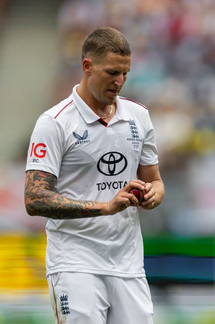 Brydon Carse of England in his run-up during the NRMA Insurance Ashes First Test Day 2 Australia vs England at Optus Stadium, Perth, Australia, 22nd November 2025

(Photo by Santanu Banik/News Images)

*** GER AUT SUI OUT ***