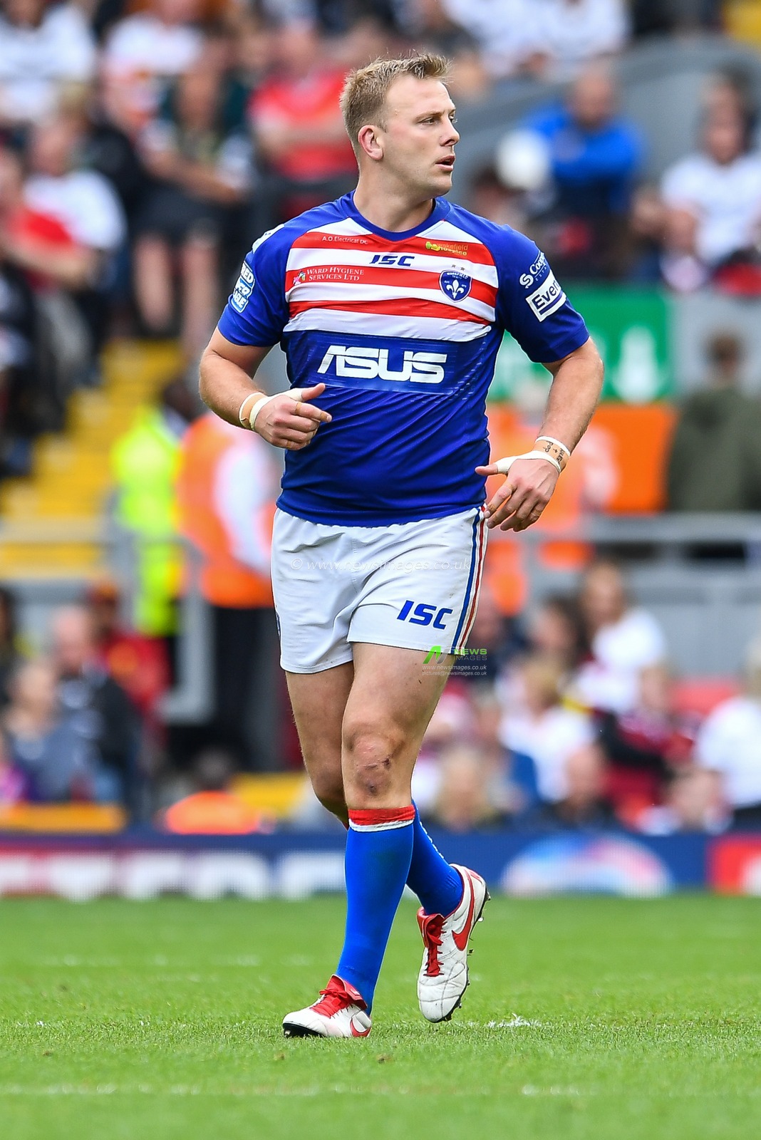 25th May 2019 , Anfield Stadium, Liverpool, England; Dacia Magic Weekend, Betfred Super League Round 16, Wakefield Trinity vs Catalans Dragons ; Craig Kopczak (15) of Wakefield Trinity 

Credit: Craig Thomas/News Images