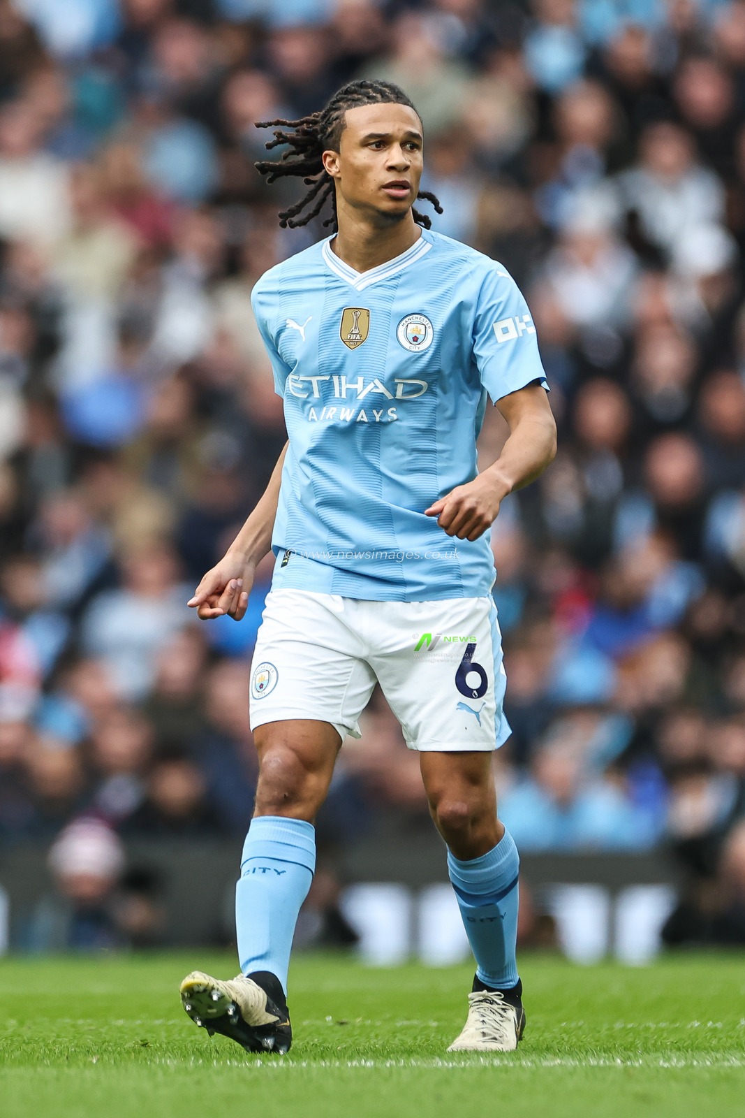 Nathan AkÃ© of Manchester City during the Premier League match Manchester City vs Arsenal at Etihad Stadium, Manchester, United Kingdom, 31st March 2024

(Photo by Mark Cosgrove/News Images)