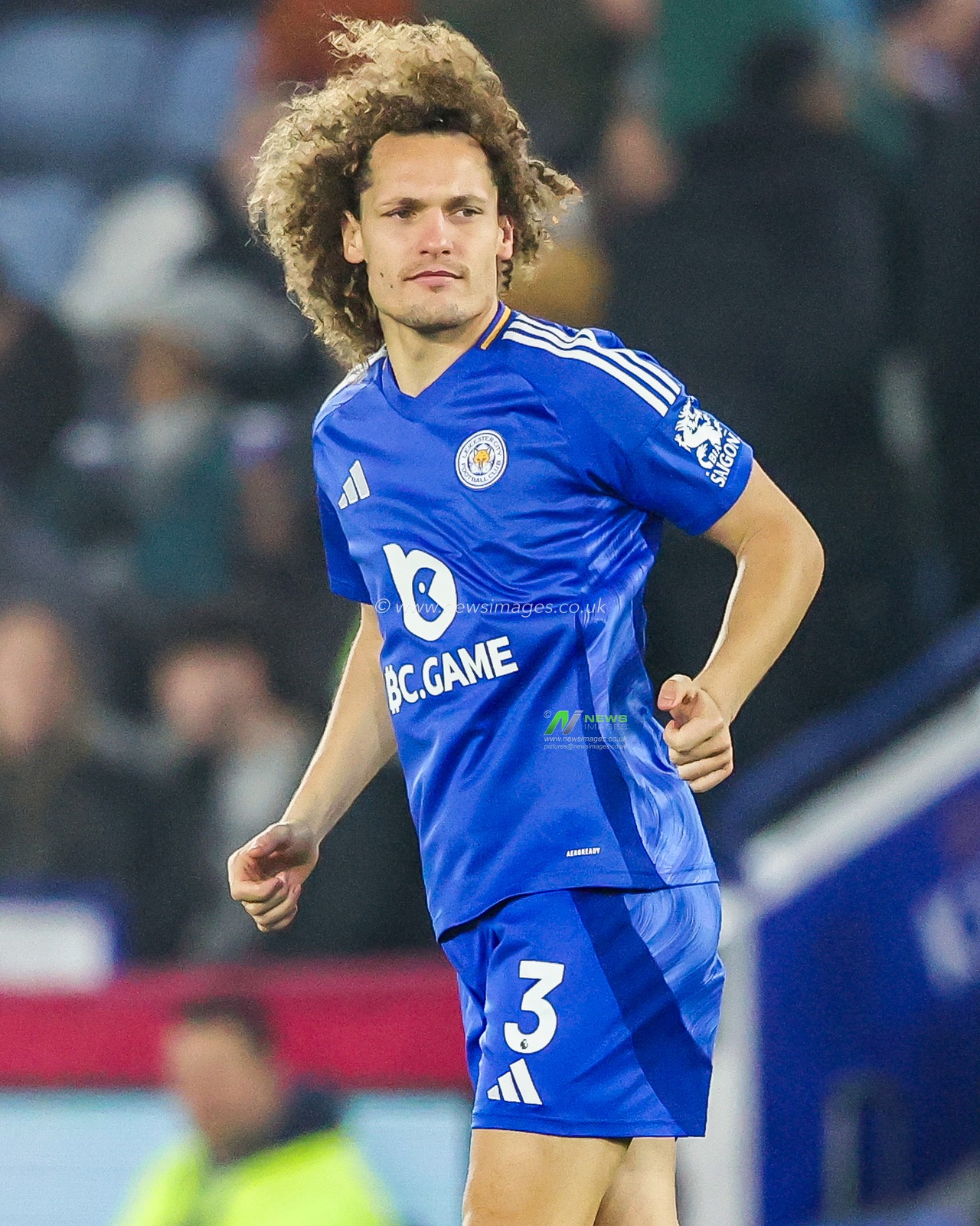 Wout Faes of Leicester City in action during the Premier League match Leicester City vs Crystal Palace at King Power Stadium, Leicester, United Kingdom, 15th January 2025

(Photo by Alfie Cosgrove/News Images)
