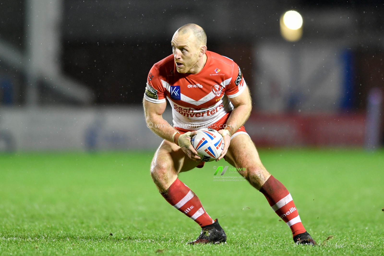 29th February 2020, Halliwell Jones Stadium, Warrington, England; Betfred Super League, Toronto Wolfpack v Saint Helens : James Roby (9) of St Helens in action during the game