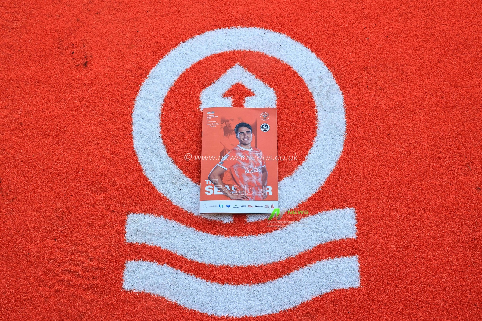 Reece James #5 of Blackpool on there front cover of todays match day program