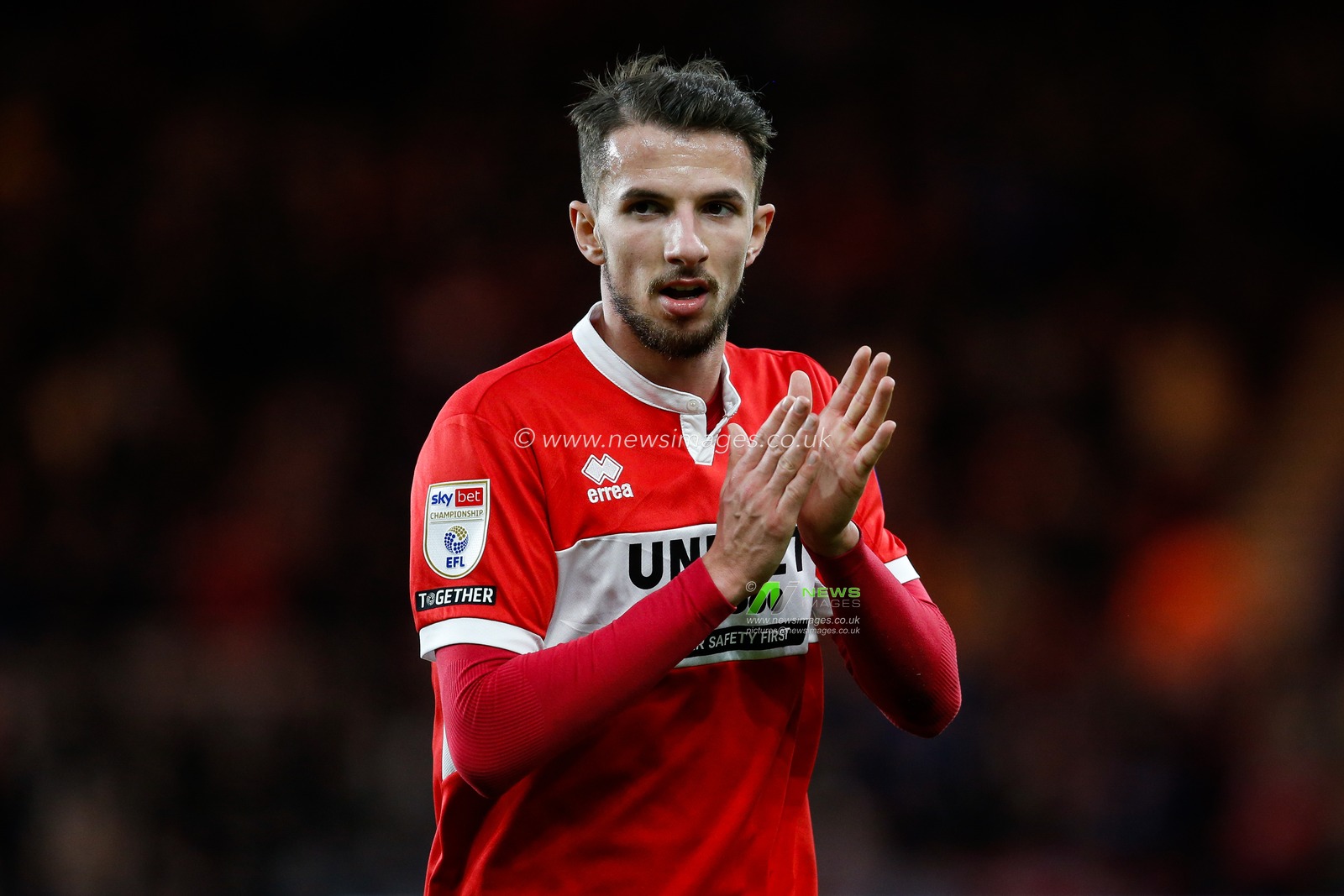 Dan Barlaser #7 of Middlesbrough during the Sky Bet Championship match Middlesbrough vs Blackpool at Riverside Stadium, Middlesbrough, United Kingdom, 4th February 2023

(Photo by Ben Early/News Images)
