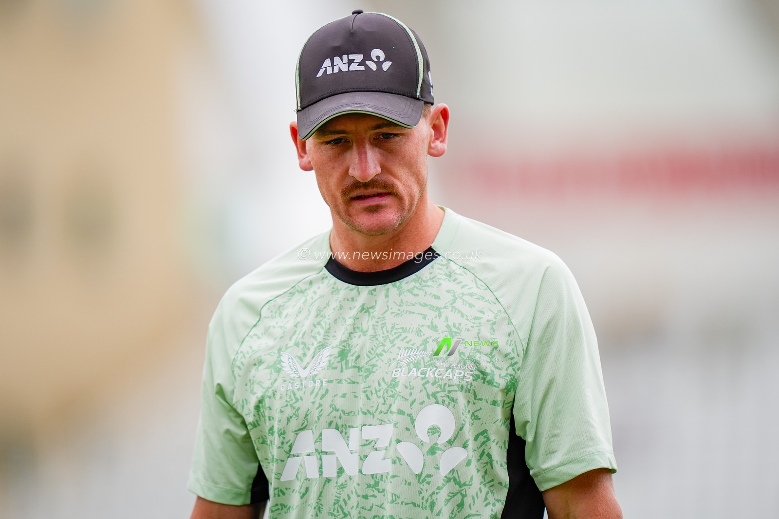 Nathan Smith of New Zealand in the pre-game warm up session during the 3rd Rothesay Test Match Day 5 match England vs New Zealand at Trent Bridge, Nottingham, United Kingdom on 29 June 2026

(Photo by Maynard Manyowa/News Images)