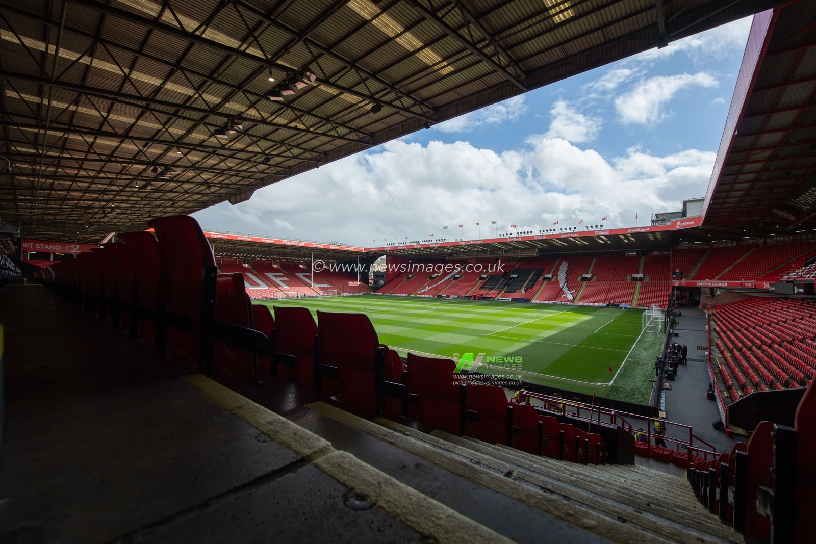 A general view of Bramall Lane during the Premier League match Sheffield United vs Chelsea at Bramall Lane, Sheffield, United Kingdom, 7th April 2024

(Photo by Craig Thomas/News Images)