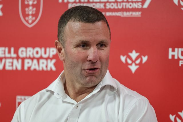 Willie Peters head coach of Hull KR speaks in the post match press conference during the Betfred Super League round 7 match Hull KR vs Hull FC at Sewell Group Craven Park, Hull, United Kingdom on 03 April 2026

(Photo by Mark Cosgrove/News Images)
