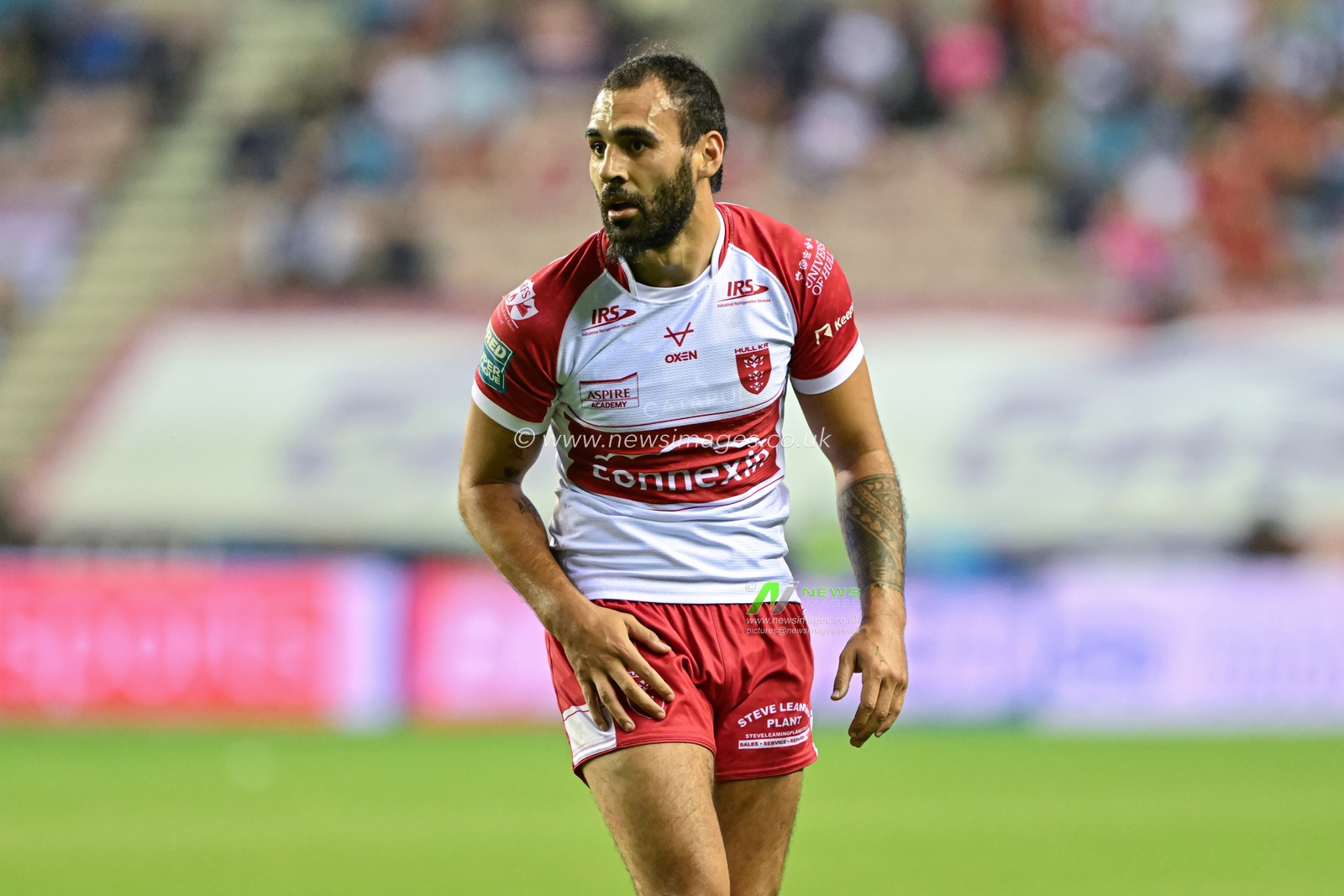 Tyrone May of Hull KR during the Betfred Super League Round 25 match Wigan Warriors vs Hull KR at The Brick Community Stadium, Wigan, United Kingdom, 6th September 2024

(Photo by Cody Froggatt/News Images)