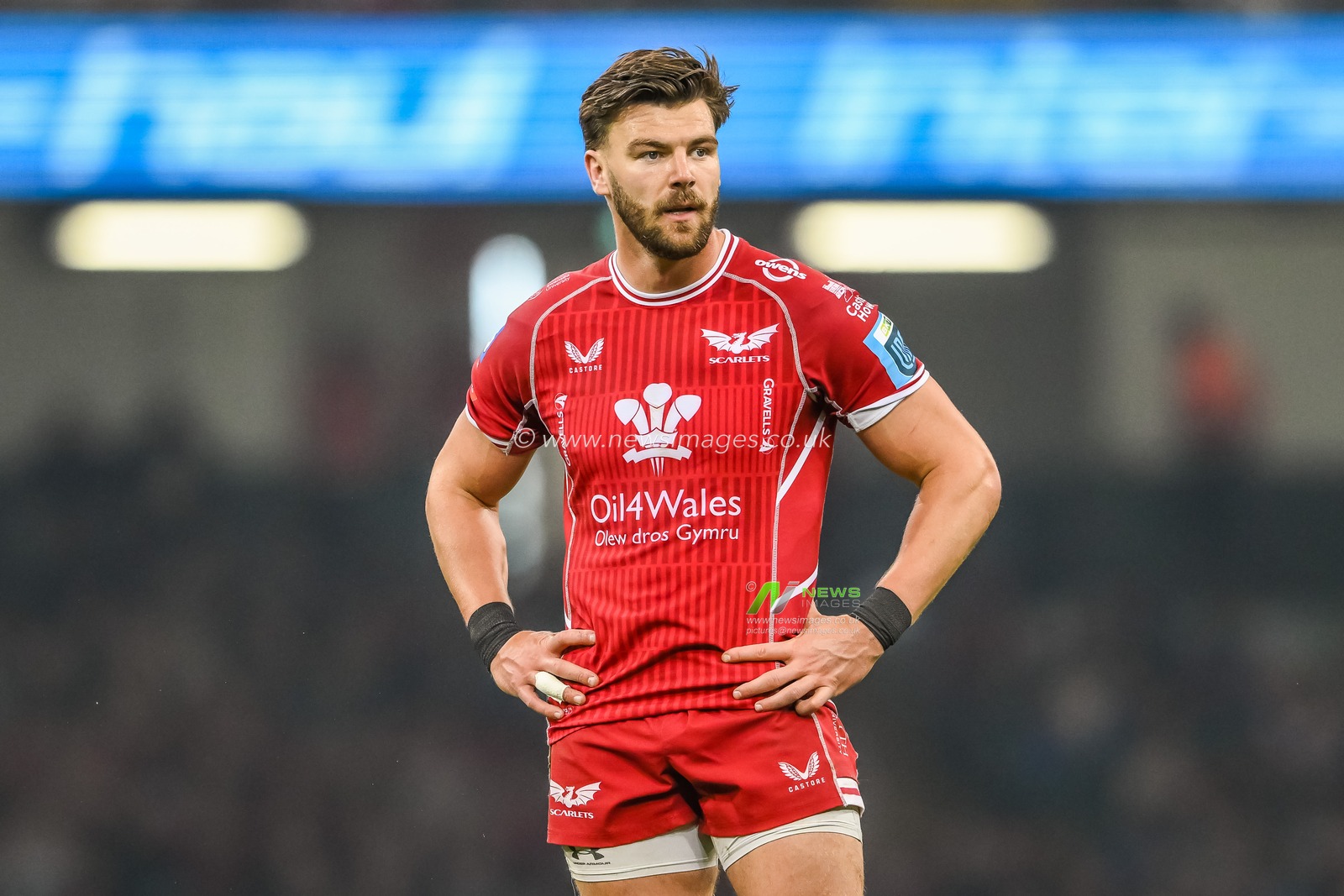 Johnny Williams of Scarlets during the United Rugby Championship match Dragons Rugby vs Llanelli Scarlets at Principality Stadium, Cardiff, United Kingdom, 22nd April 2023

(Photo by Craig Thomas/News Images)