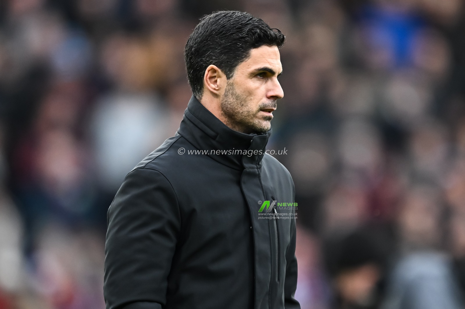 Mikel Arteta Manager of Arsenal during the Premier League match Burnley vs Arsenal at Turf Moor, Burnley, United Kingdom, 17th February 2024

(Photo by Craig Thomas/News Images)