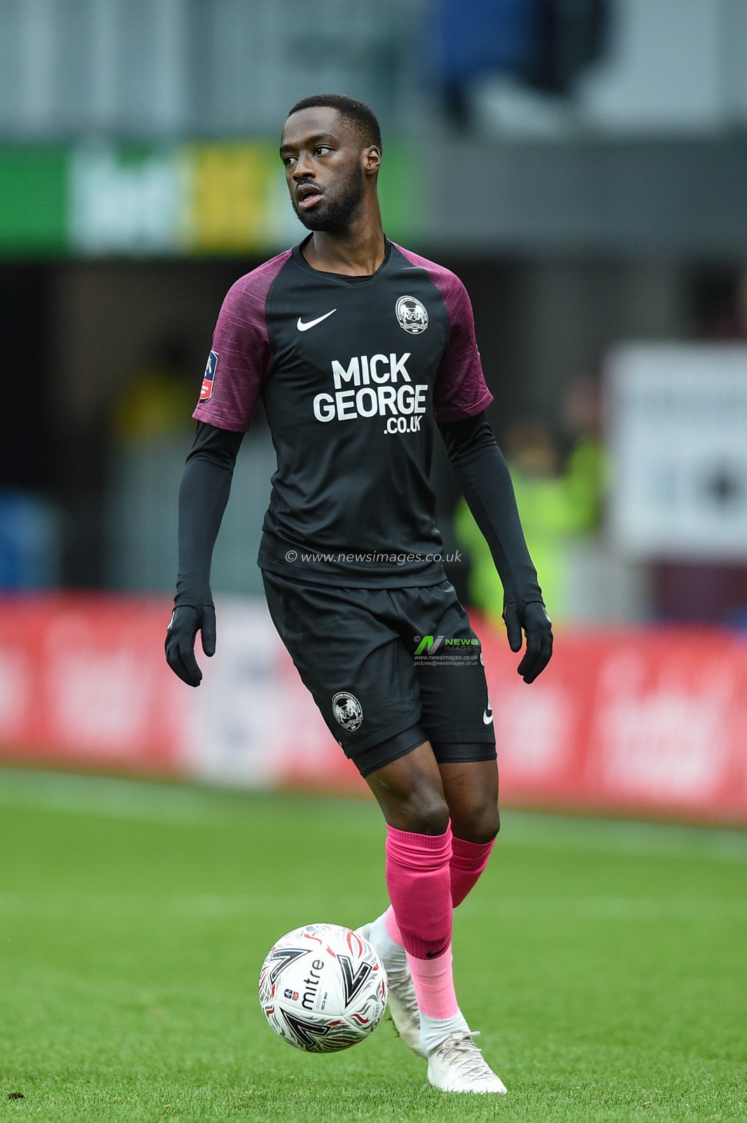 4th January 2020, Turf Moor, Burnley, England; Emirates FA Cup, Burnley v Peterborough : Mohamed Eisa (7) of Peterborough United during the game.

Credit: Richard Long/News Images