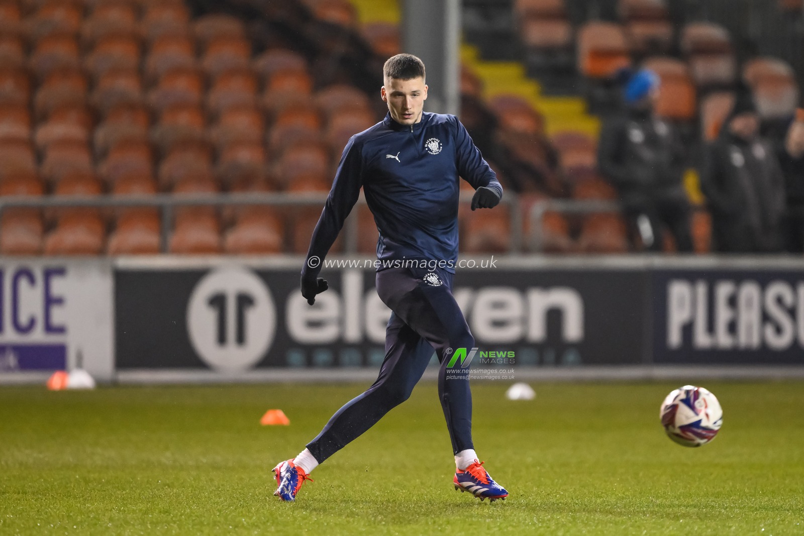 Oliver Casey of Blackpool during the pre-game warmup ahead of the Sky Bet League 1 match Blackpool vs Rotherham United at Bloomfield Road, Blackpool, United Kingdom, 11th February 2025

(Photo by Craig Thomas/News Images)