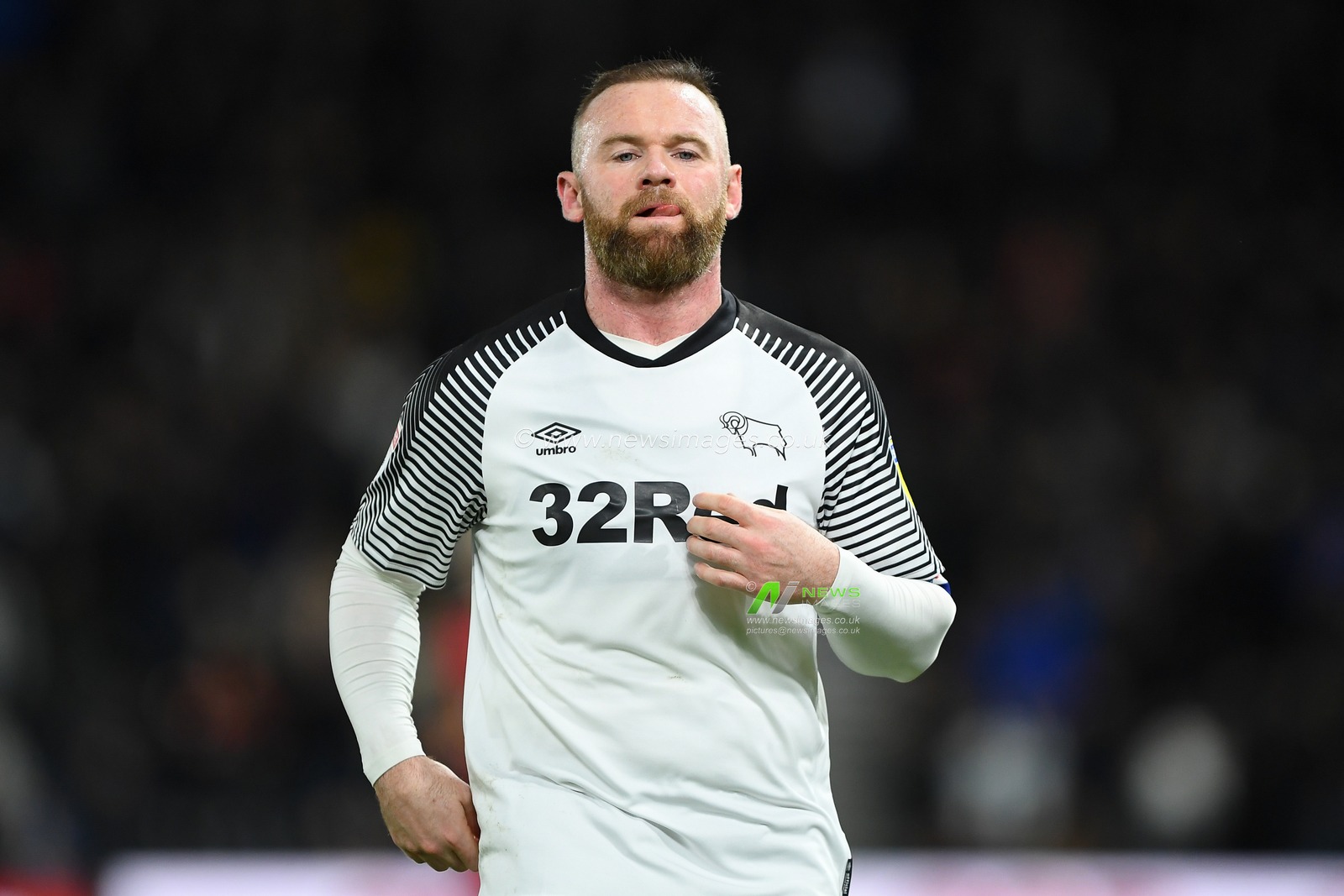 21st February 2020, Pride Park Stadium, Derby, England; Sky Bet Championship, Derby County v Fulham : Wayne Rooney (32) of Derby County