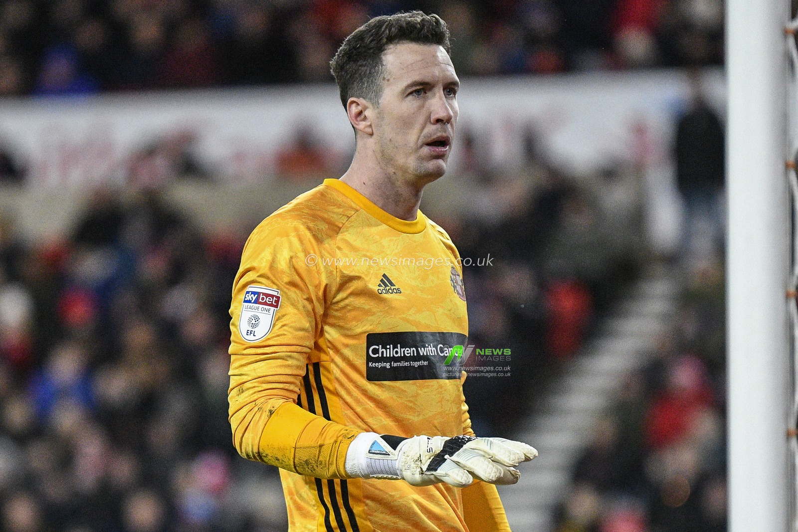 11th January 2020, Stadium Of Light, Sunderland, England; Sky Bet League 1, Sunderland v Wycombe Wanderers : Jon McLaughlin (1) of Sunderland

Credit: Iam Burn/News Images