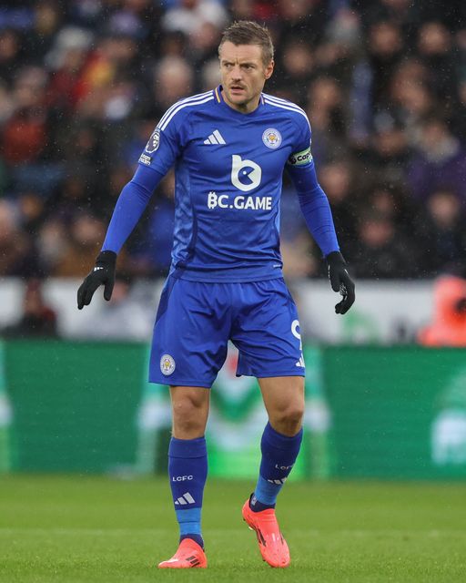 Jamie Vardy of Leicester City during the Premier League match Leicester City vs Brighton and Hove Albion at King Power Stadium, Leicester, United Kingdom, 8th December 2024

(Photo by Alfie Cosgrove/News Images)