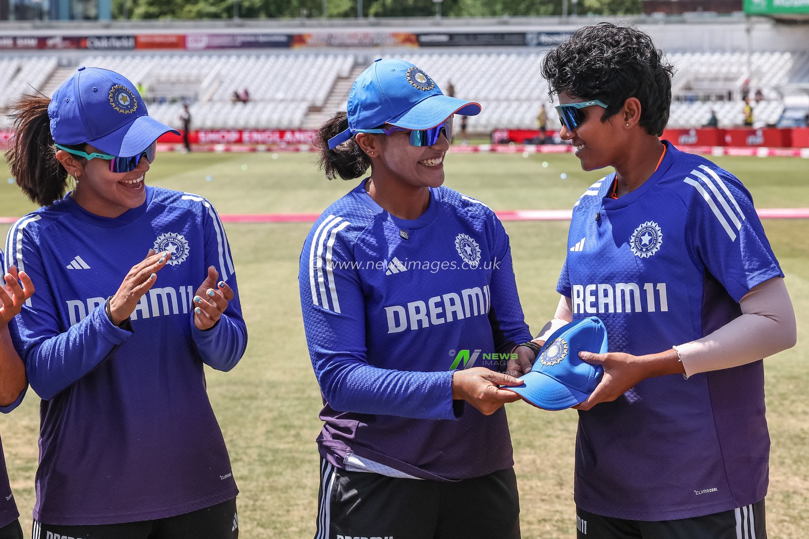 Team India cap presentation during the 1st Vitality IT20 England Women vs India Women at Trent Bridge, Nottingham, United Kingdom, 28th June 2025

(Photo by Mark Cosgrove/News Images)