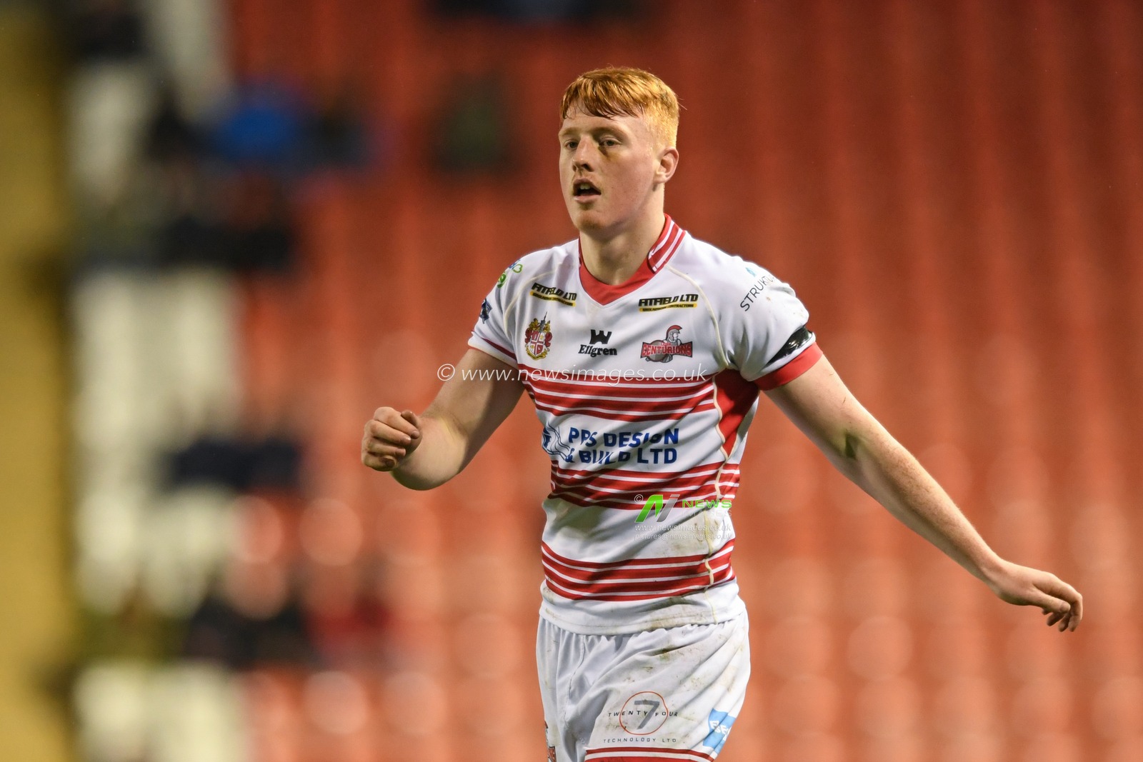Luis Roberts #19 of Leigh Centurions in action during the game