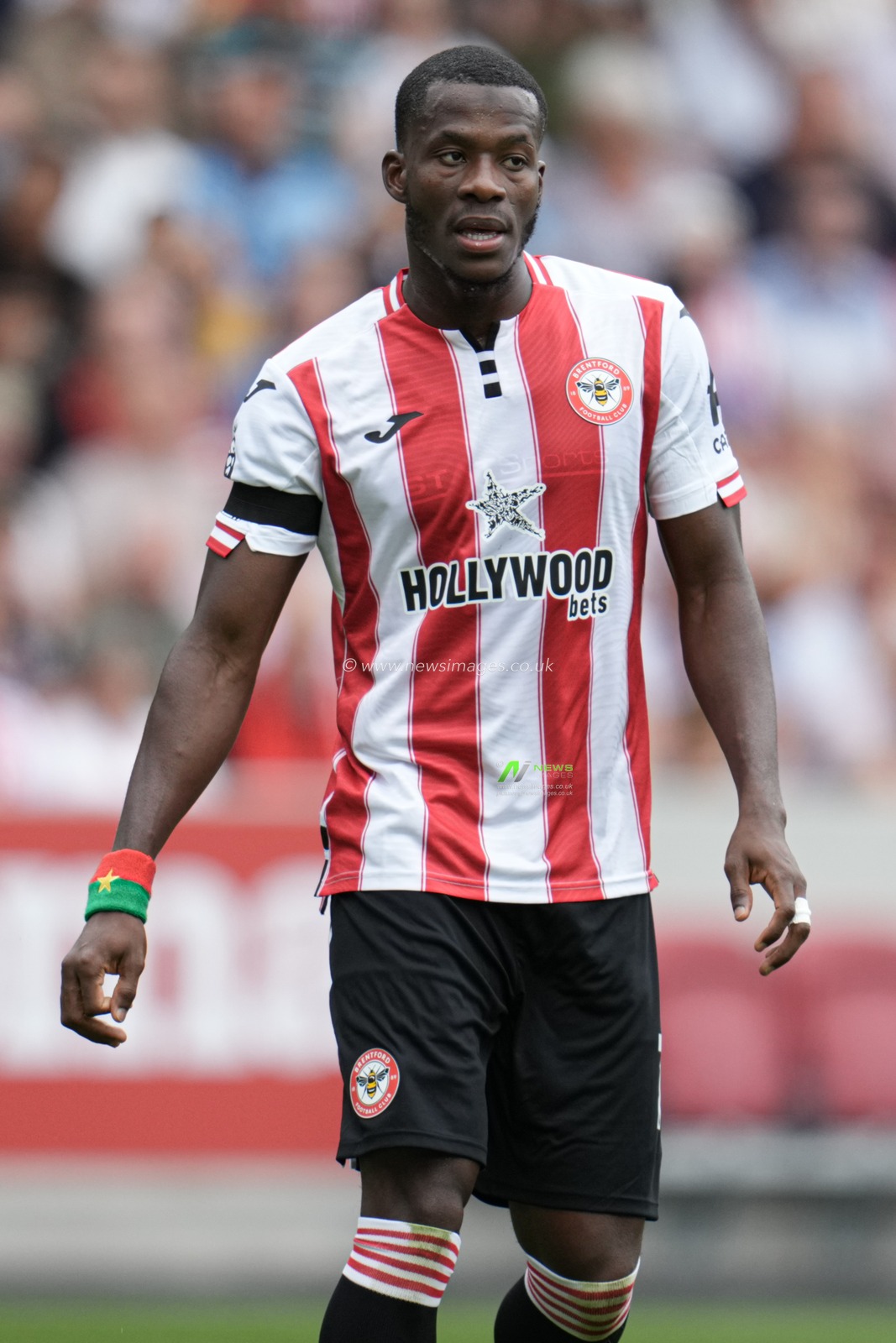Dango Ouattara of Brentford during the Premier League match Brentford vs Aston Villa at The Gtech Community Stadium, London, United Kingdom, 23rd August 2025

(Photo by Harvey Murphy/News Images)