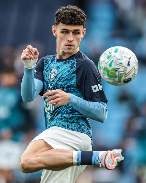 Phil Foden of Manchester City during the Premier League match Manchester City vs Crystal Palace at Etihad Stadium, Manchester, United Kingdom on 13 May 2026

(Photo by Mark Cosgrove/News Images)