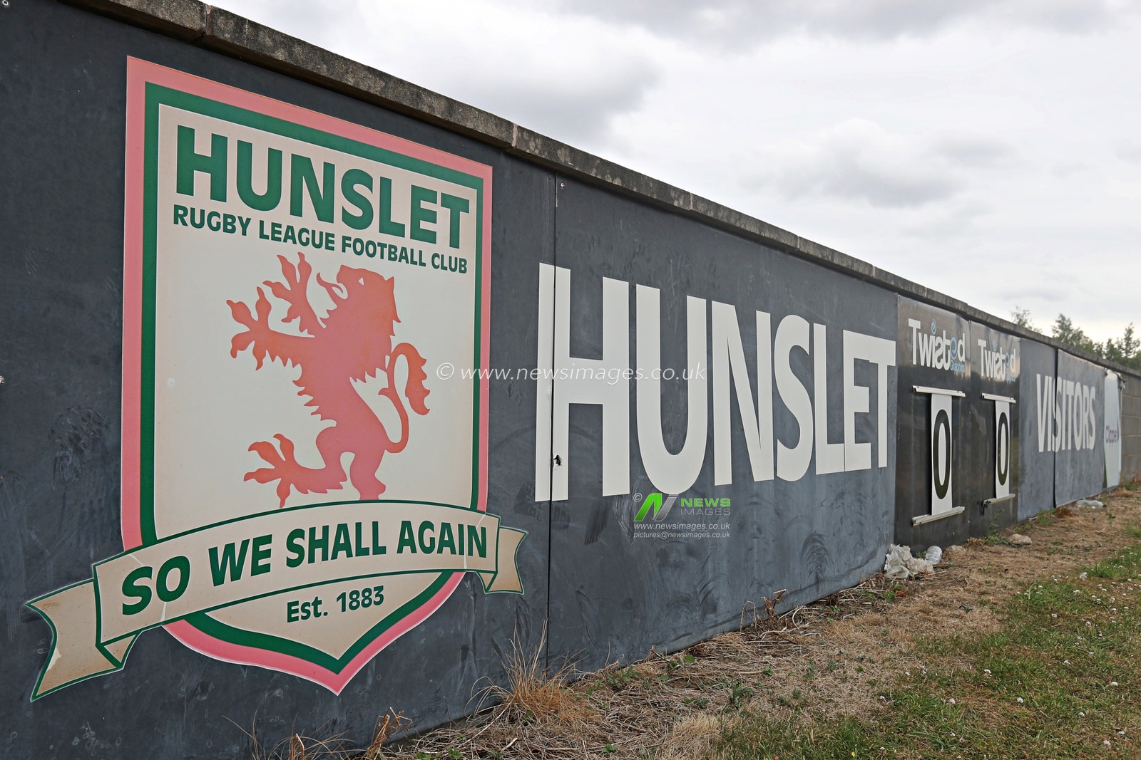 The scoreboard at the South Leeds Stadium before the Betfred Championship match Hunslet RLFC vs Barrow Raiders at South Leeds Stadium, Leeds, United Kingdom, 22nd June 2025(Photo by Sam Eaden/News Images)