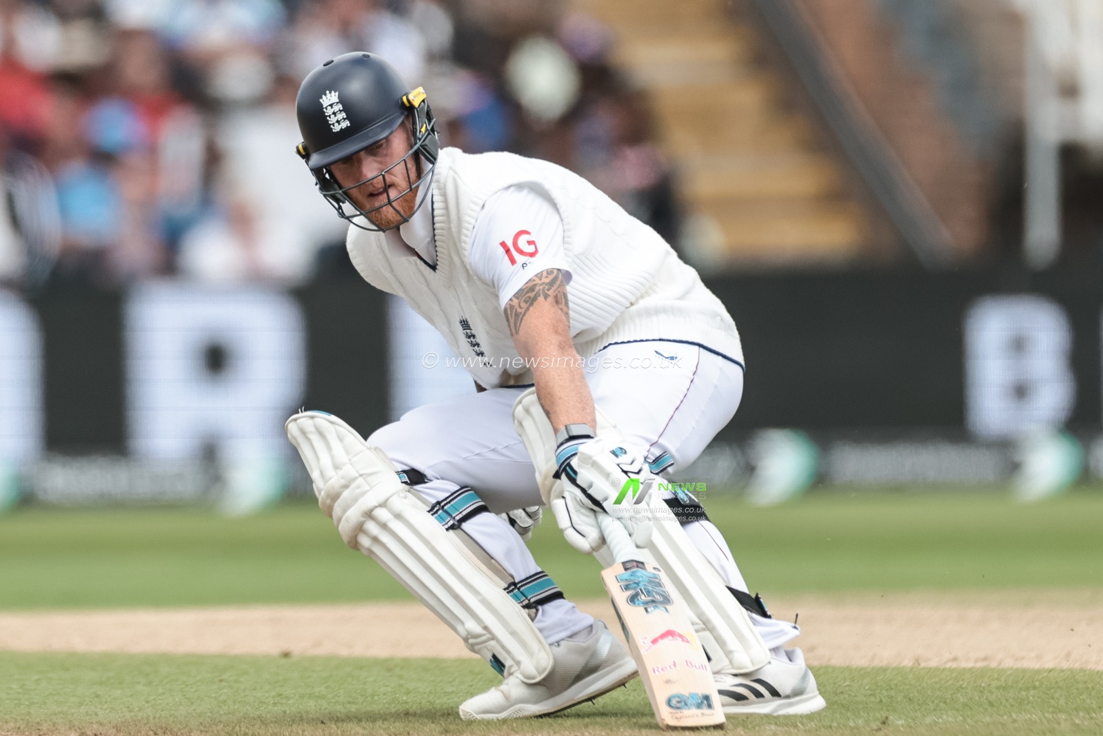 England captain Ben Stokes reaches for the crease during the 2nd Rothesay Test Match day 5 England v India at Edgbaston, Birmingham, United Kingdom, 6th July 2025

(Photo by Mark Cosgrove/News Images)