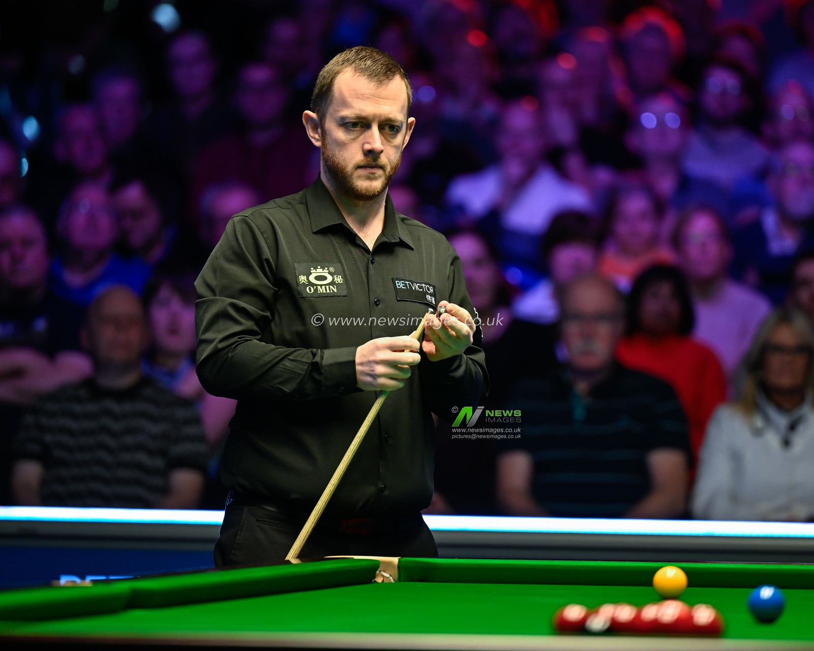 Mark Allen, during the 2024 BetVictor Welsh Open at Venue Cymru, Llandudno, United Kingdom, 16th February 2024

(Photo by Cody Froggatt/News Images)