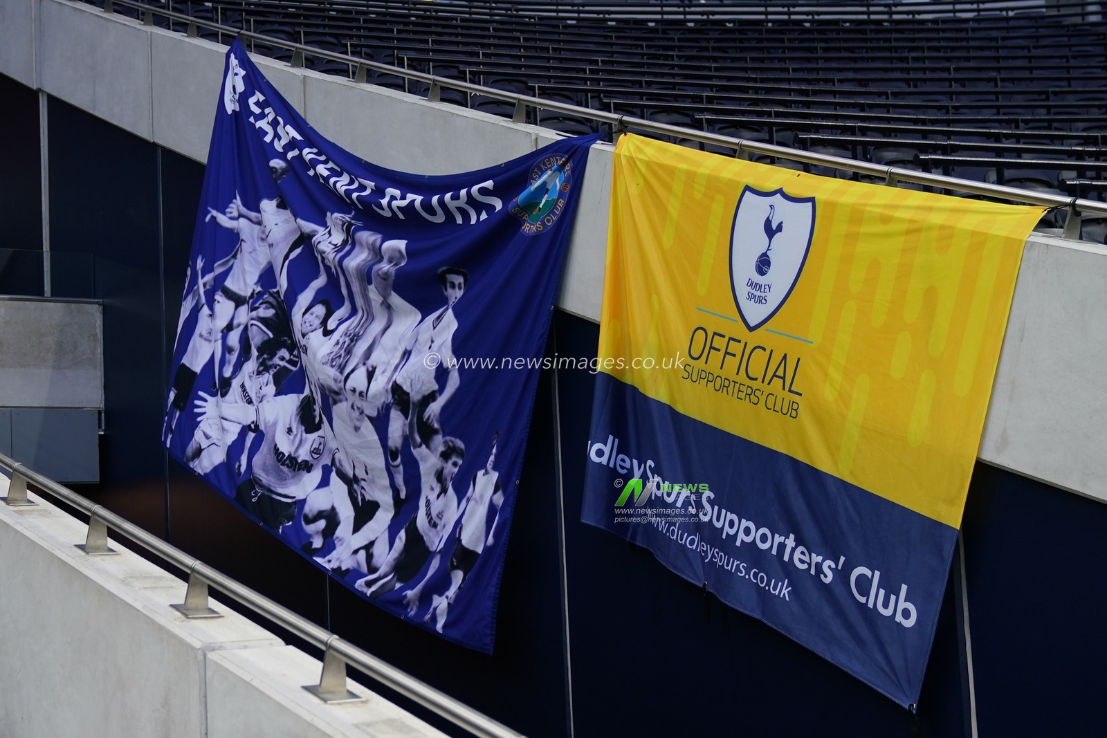 View of Tottenham Hotspur banners ahead of the Emirates FA Cup Third Round match Tottenham Hotspur vs Aston Villa at Tottenham Hotspur Stadium, London, United Kingdom, 10th January 2026

(Photo by Harvey Murphy/News Images)