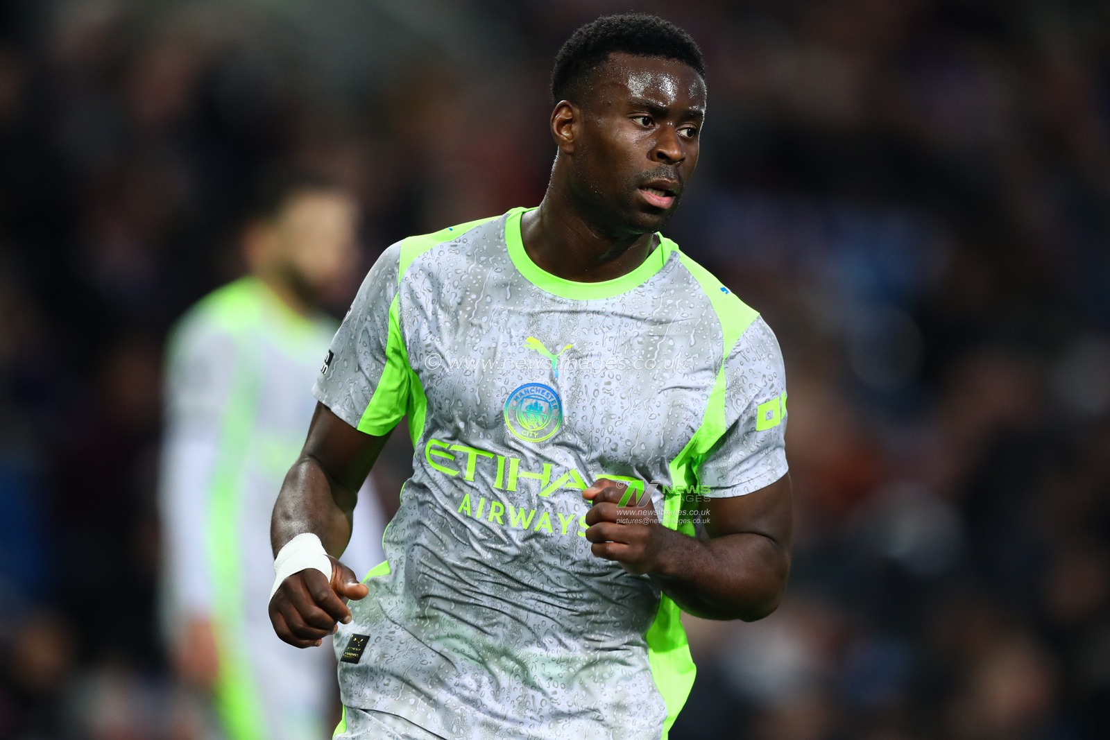 Marc Guehi of Manchester City during the Premier League match Burnley vs Manchester City at Turf Moor, Burnley, United Kingdom on 22 April 2026

(Photo by Jorge Horsted/News Images)