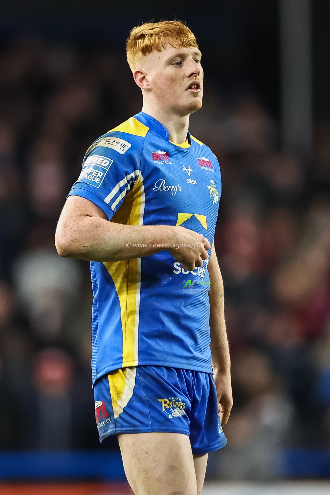 Luis Roberts of Leeds Rhinos during the Betfred Super League Round 5 match Leeds Rhinos vs St Helens at Headingley Stadium, Leeds, United Kingdom, 15th March 2024

(Photo by Mark Cosgrove/News Images)