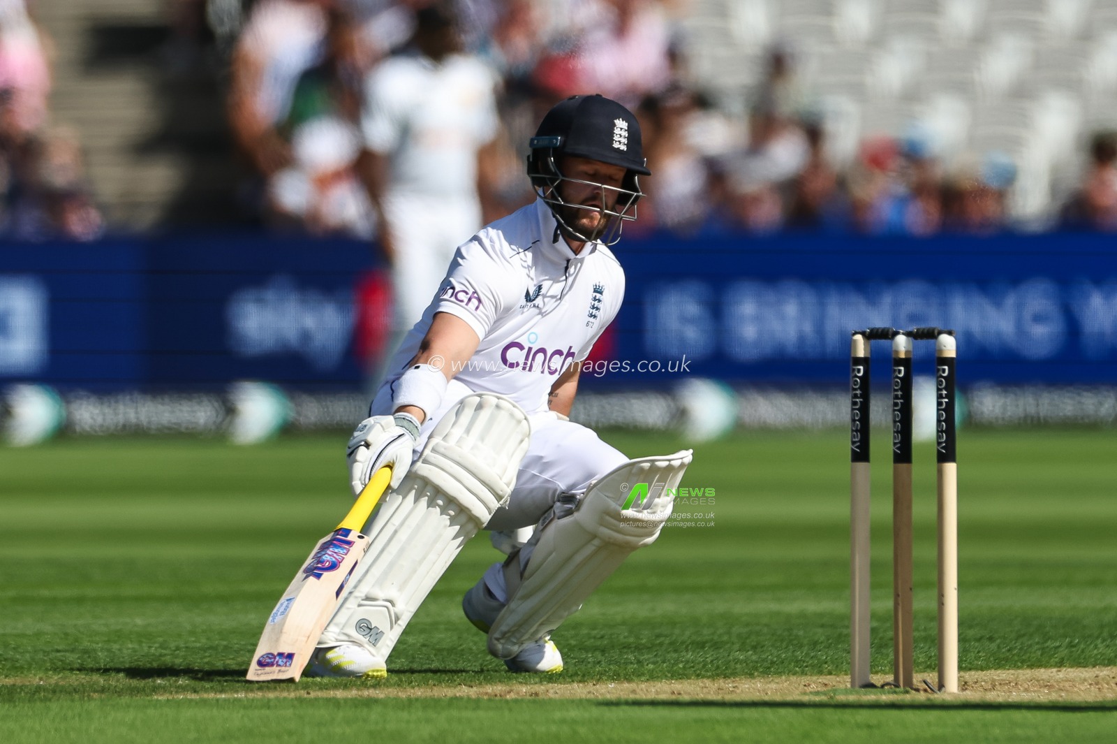 Ben Duckett of England reaches for the crease during the England Men v Sri Lanka 2nd Rothesay Test Match Day 1 at Lords, London, United Kingdom, 29th August 2024

(Photo by Mark Cosgrove/News Images)