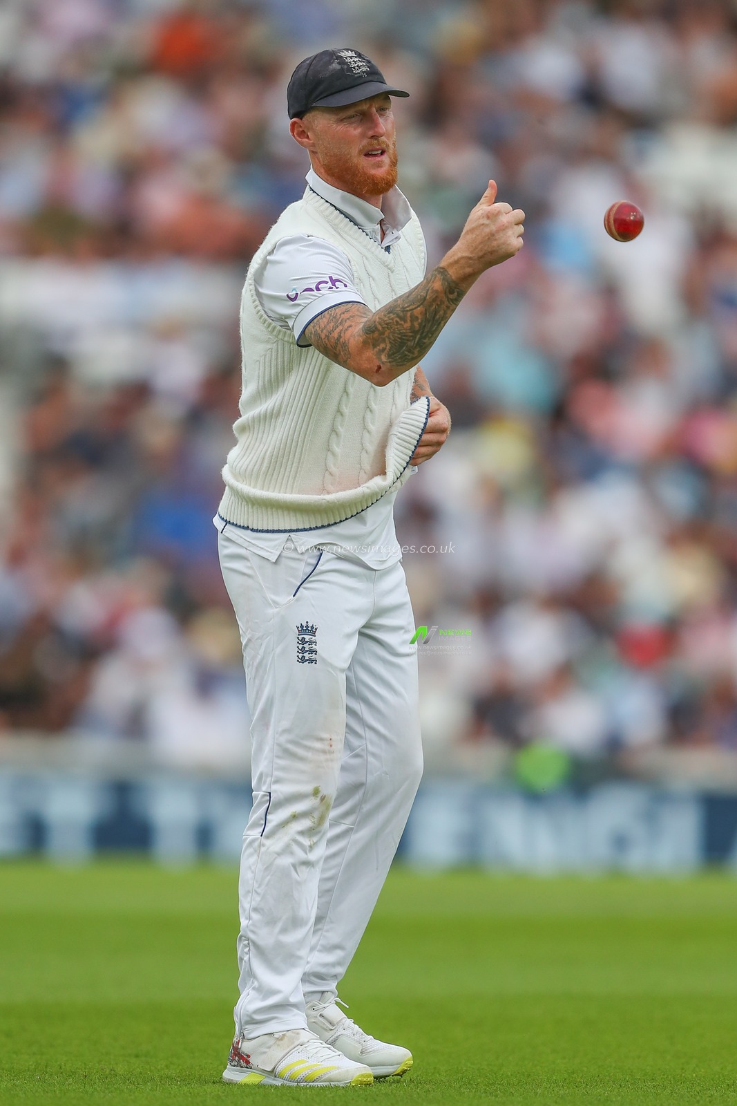 Ben Stokes of England throws the ball during the LV= Insurance Ashes Fifth Test Series Day Two England v Australia at The Kia Oval, London, United Kingdom, 28th July 2023

(Photo by Gareth Evans/News Images)