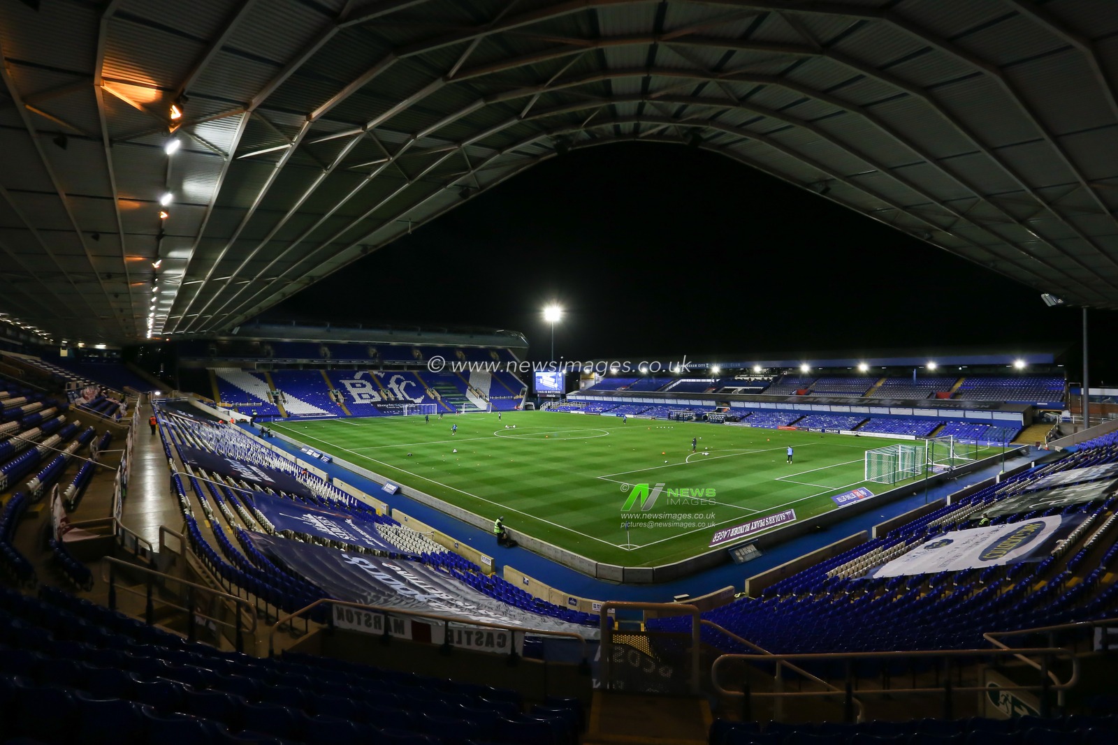 A general view of the St Andrews stadium, home to Birmingham City.