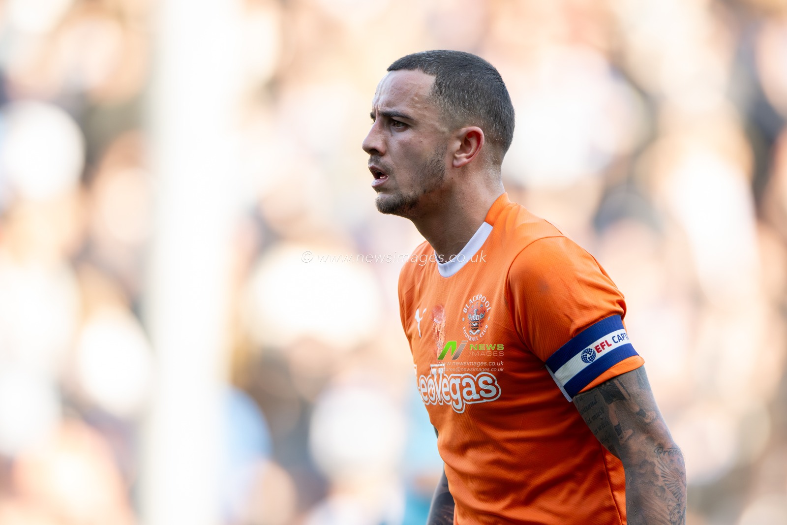 Oliver Norburn of Blackpool during the Sky Bet League 1 match Blackpool vs Portsmouth at Bloomfield Road, Blackpool, United Kingdom, 9th March 2024

(Photo by Ashley Crowden/News Images)
