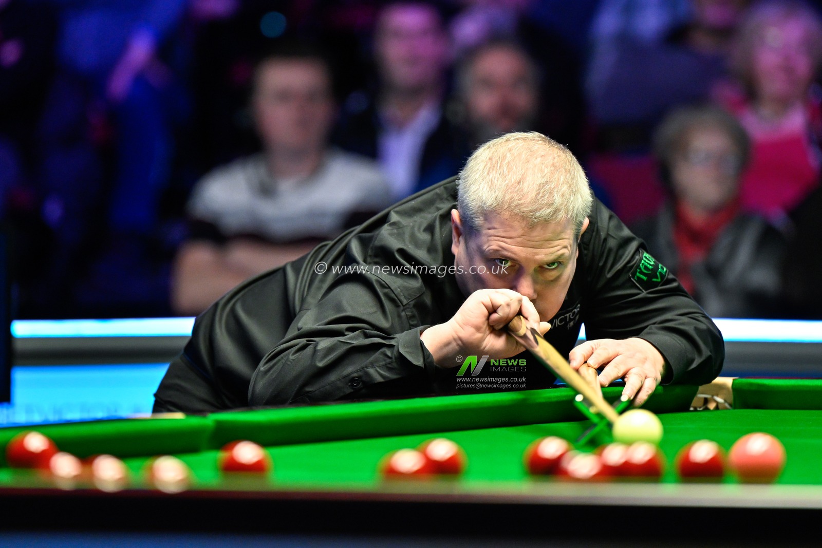 Robert Milkins plays a shot, during the 2024 BetVictor Welsh Open at Venue Cymru, Llandudno, United Kingdom, 12th February 2024

(Photo by Cody Froggatt/News Images)