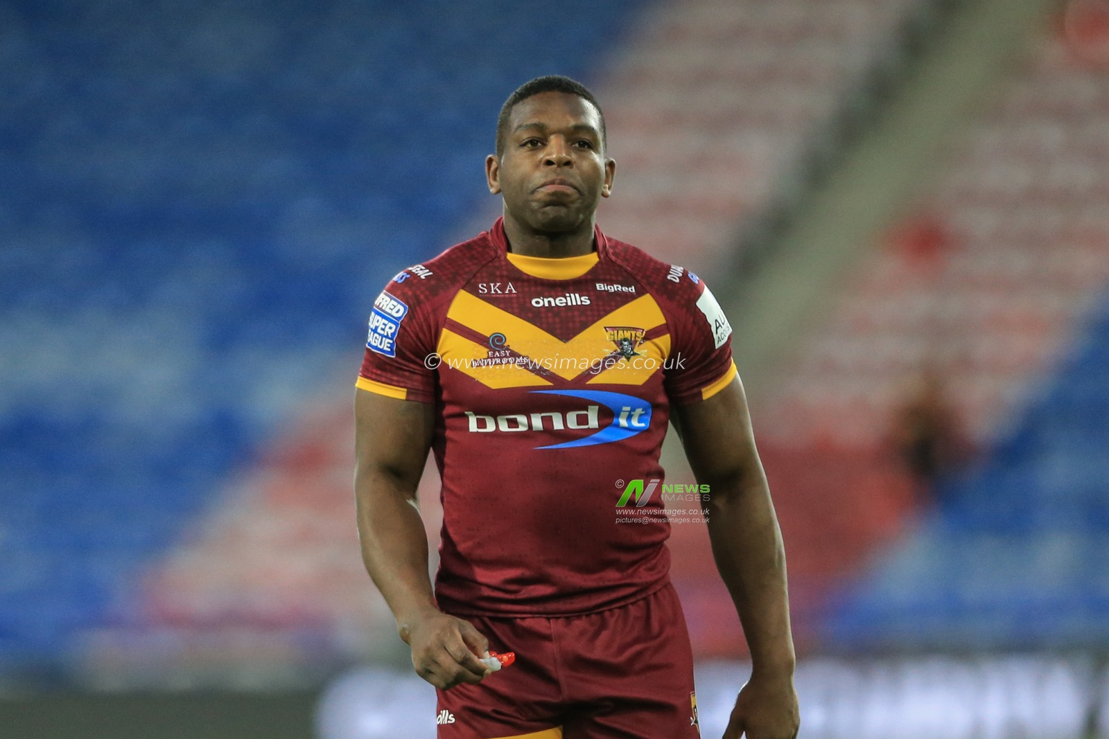 11th April 2019 , John Smiths Stadium, Huddersfield, England; Betfred Super League, Round 10, Huddersfield Giants vs Castleford Tigers ; Jermaine McGillvary (2) of Huddersfield Giants during the game 


Credit Mark Cosgrove/News Images