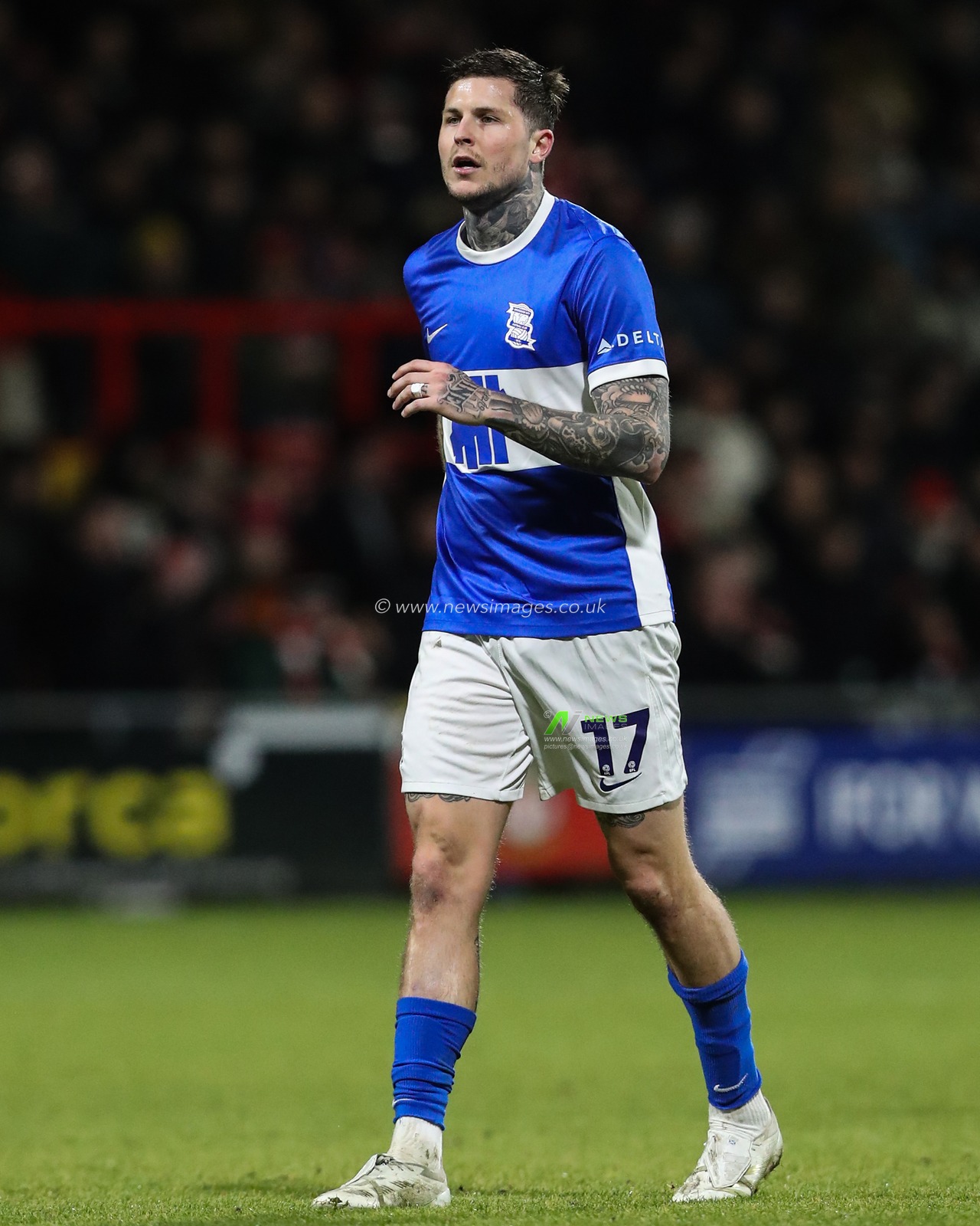 Lyndon Dykes of Birmingham City during the Sky Bet League 1 match Wrexham vs Birmingham City at SToK Cae Ras, Wrexham, United Kingdom, 23rd January 2025

(Photo by Gareth Evans/News Images)