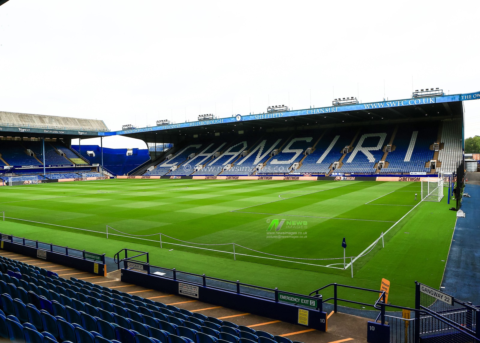 A general view of Hillsborough Stadium during the Sky Bet Championship match Sheffield Wednesday vs Stoke City at Hillsborough, Sheffield, United Kingdom, 16th August 2025

(Photo by Richard Bierton/News Images)