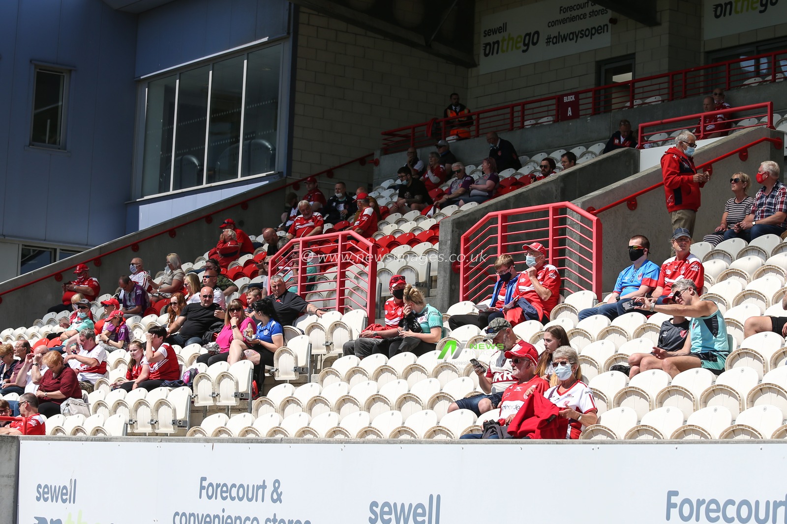 Hull KR fans return to the KCOM Craven Park Stadium to watch live rugby once again