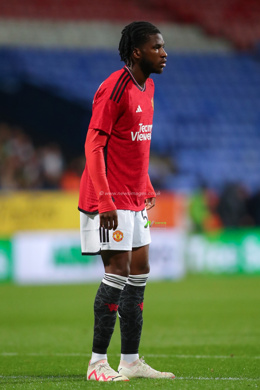 Willy Kambwala #53 of Manchester United during the EFL Trophy match Bolton Wanderers vs Manchester United U21 at Toughsheet Community Stadium, Bolton, United Kingdom, 26th September 2023

(Photo by Gareth Evans/News Images)