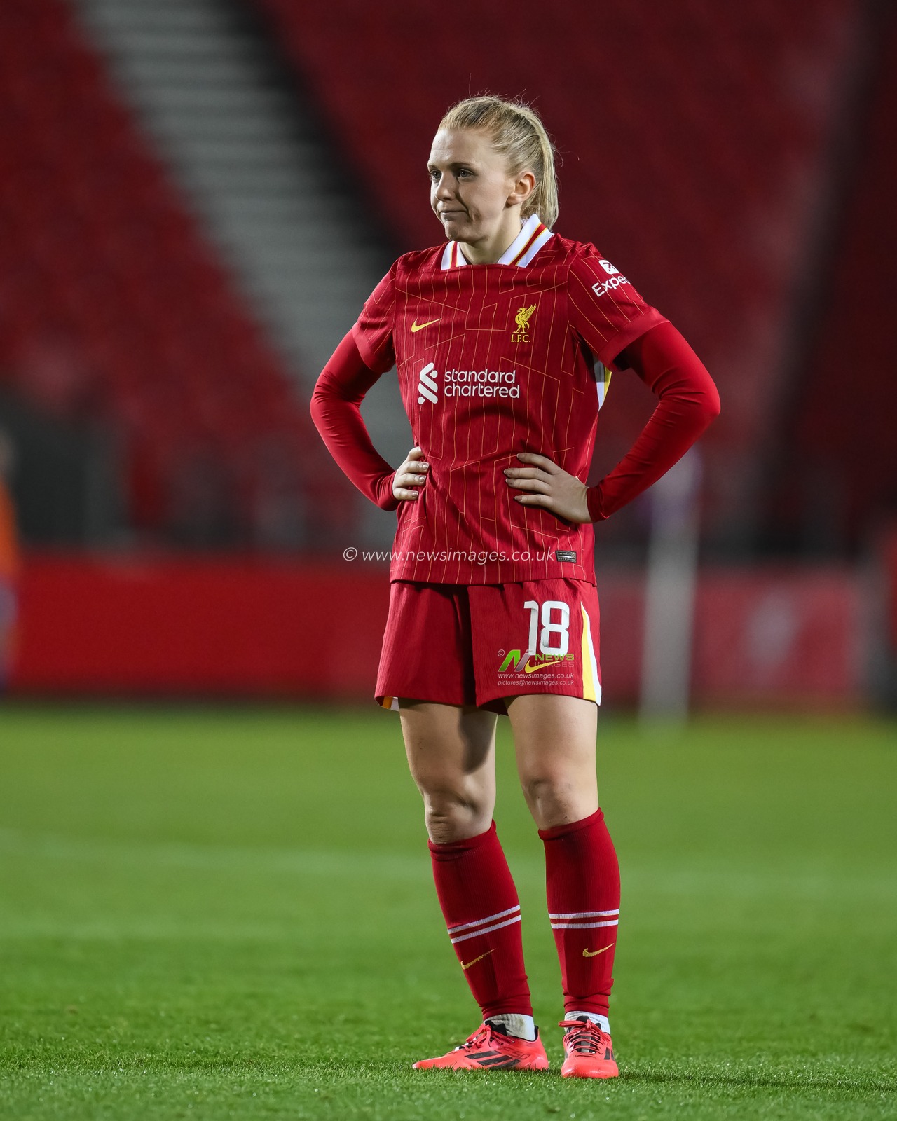 Ceri Holland of Liverpool during the Women's League Cup - Group Stage - Group A Liverpool Women v Everton Women at St Helens Stadium, St Helens, United Kingdom, 11th December 2024

(Photo by Craig Thomas/News Images)