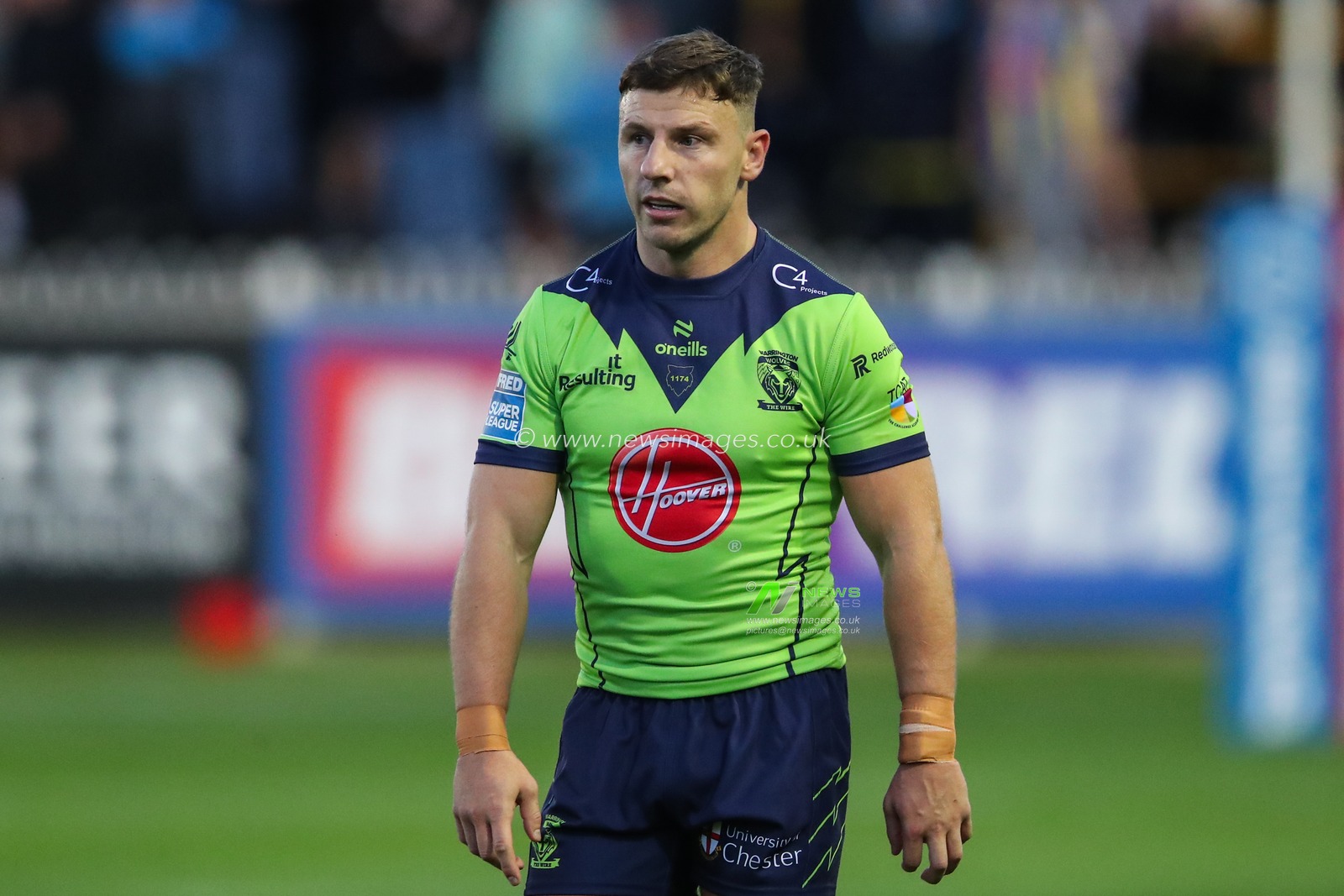 George Williams of Warrington Wolves during the Betfred Super League Round 23 match Castleford Tigers vs Warrington Wolves at The Mend-A-Hose Jungle, Castleford, United Kingdom, 23rd August 2024

(Photo by Gareth Evans/News Images)