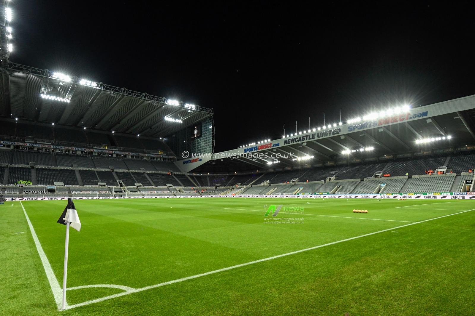 A general view of St James' Park, the home of Newcastle United