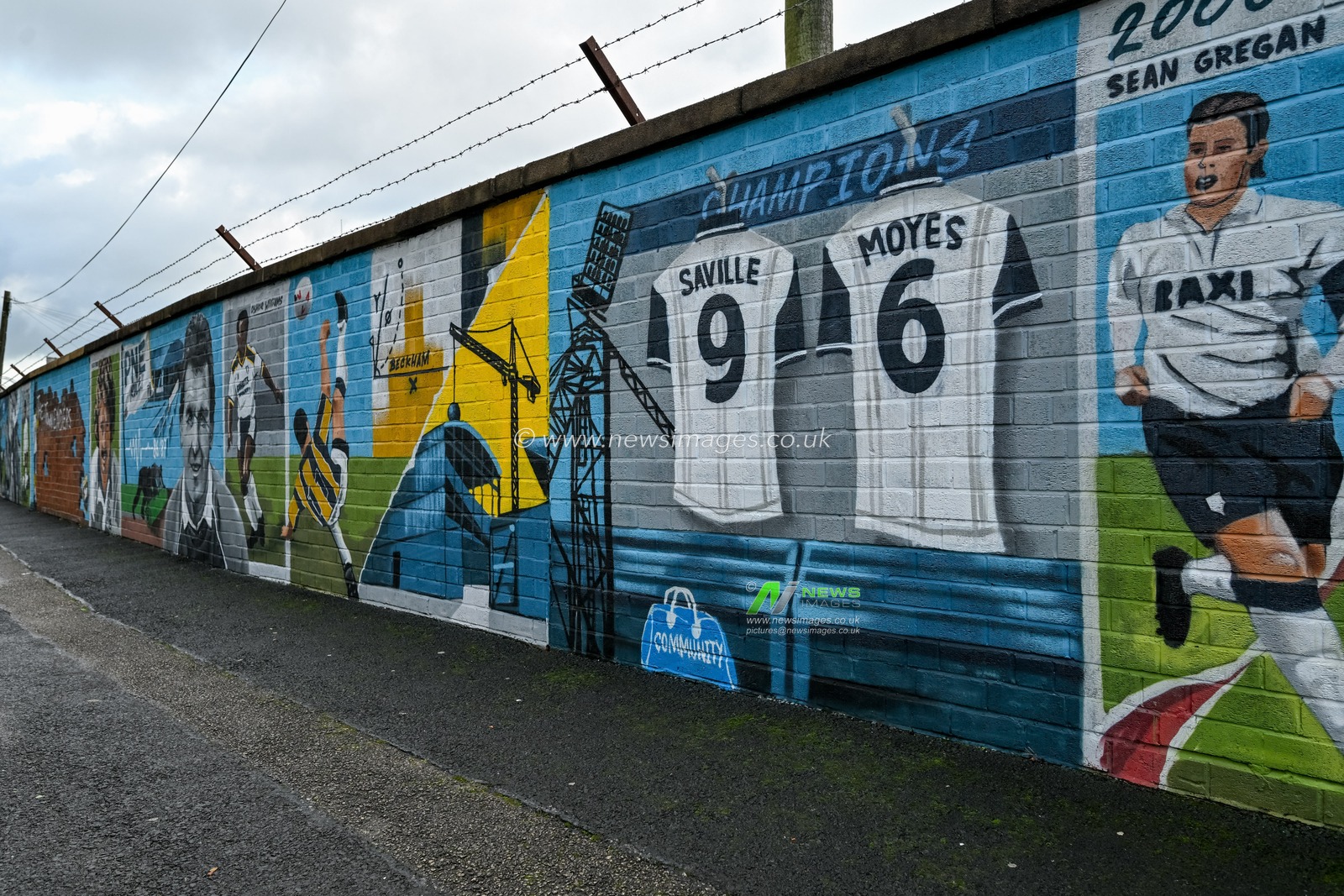 Local art behind the Alan Kelly Town End Stand during the Sky Bet Championship match Preston North End vs Charlton Athletic at Deepdale, Preston, United Kingdom, 4th October 2025

(Photo by Adam Gee/News Images)