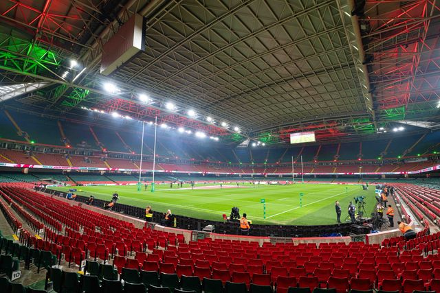 General view of the Principality Stadium ahead of the Quilter Nations Series 2025 match Wales vs New Zealand at Principality Stadium, Cardiff, United Kingdom, 22nd November 2025

(Photo by Andrew Lewis/News Images)

*** GER AUT SUI OUT ***