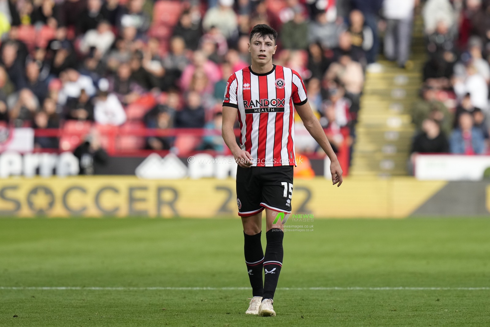Anel AhmedhodÅ¾i? #15 of Sheffield United during the Sky Bet Championship match Sheffield United vs Norwich City at Bramall Lane, Sheffield, United Kingdom, 22nd October 2022

(Photo by Steve Flynn/News Images)