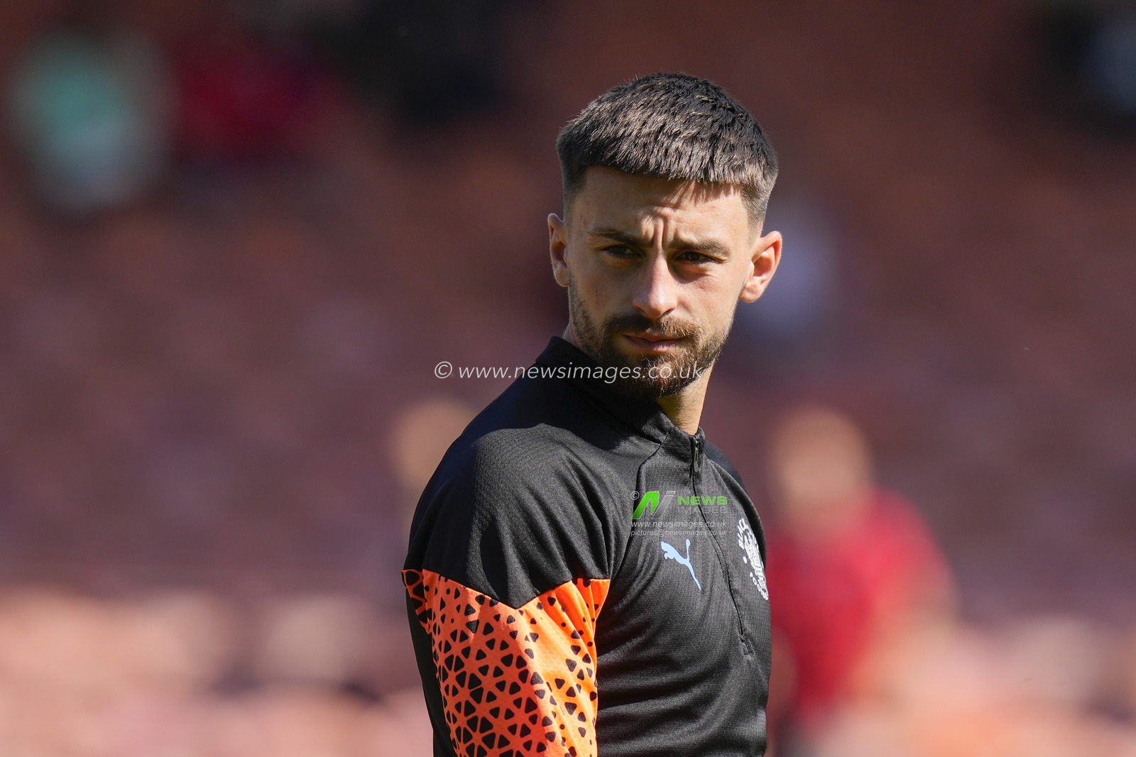 Owen Dale #7 of Blackpool warms up before the Sky Bet League 1 match Blackpool vs Wigan Athletic at Bloomfield Road, Blackpool, United Kingdom, 2nd September 2023

(Photo by Steve Flynn/News Images)