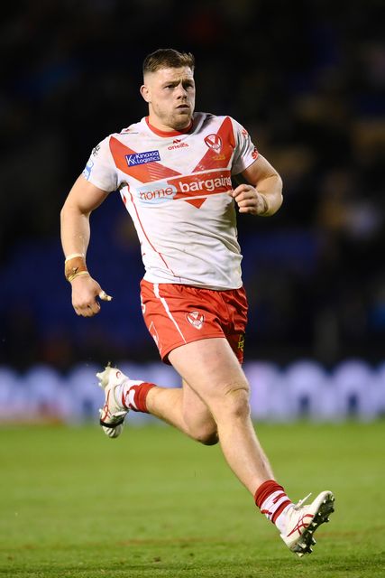 Morgan Knowles of St. Helens looks on during the Betfred Super League play-off Eliminator 2 Warrington Wolves v St Helens at Halliwell Jones Stadium, Warrington, United Kingdom, 28th September 2024

(Photo by Ben Roberts/News Images)