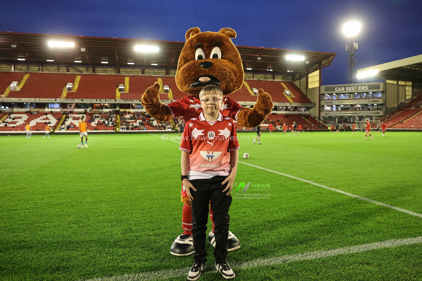 A mascot with Toby Tyke during the EFL Trophy match Barnsley vs Manchester City U21 at Oakwell, Barnsley, United Kingdom, 26th September 2023

(Photo by Mark Cosgrove/News Images)
